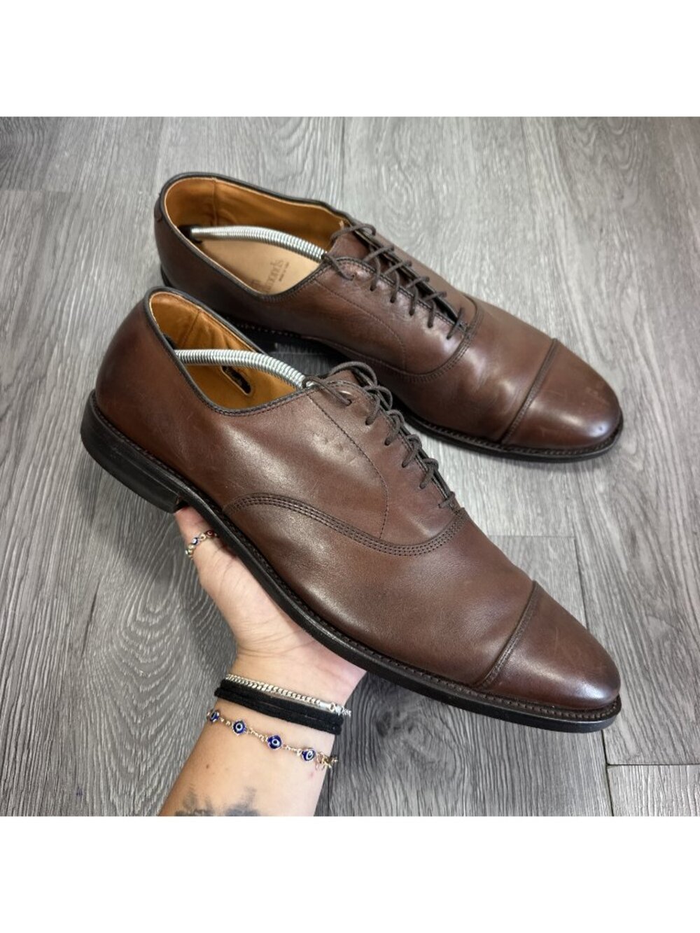 Allen Edmonds  "PARK AVENUE" CapToe Oxfords 13 A Mahogany Made In USA